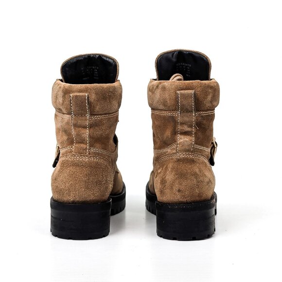 AllSaints Women Paulina Desert Suede Ankle Combat Boots size 8US EUR38 - Picture 3 of 8